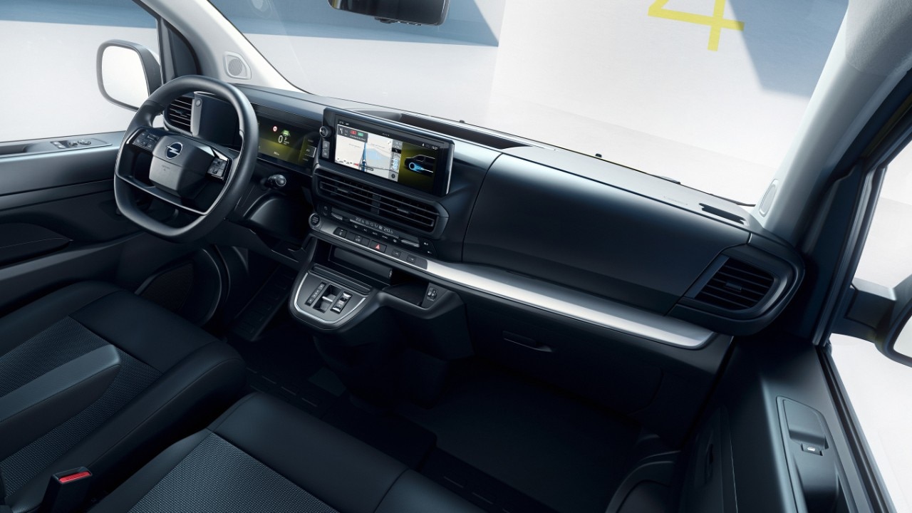 Vue intérieure du nouvel Opel Vivaro Electric